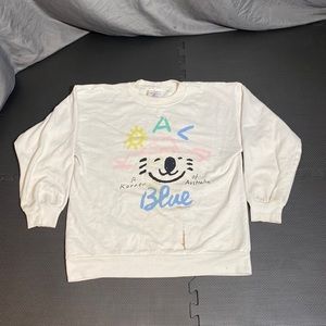 White Crew Neck Sweater